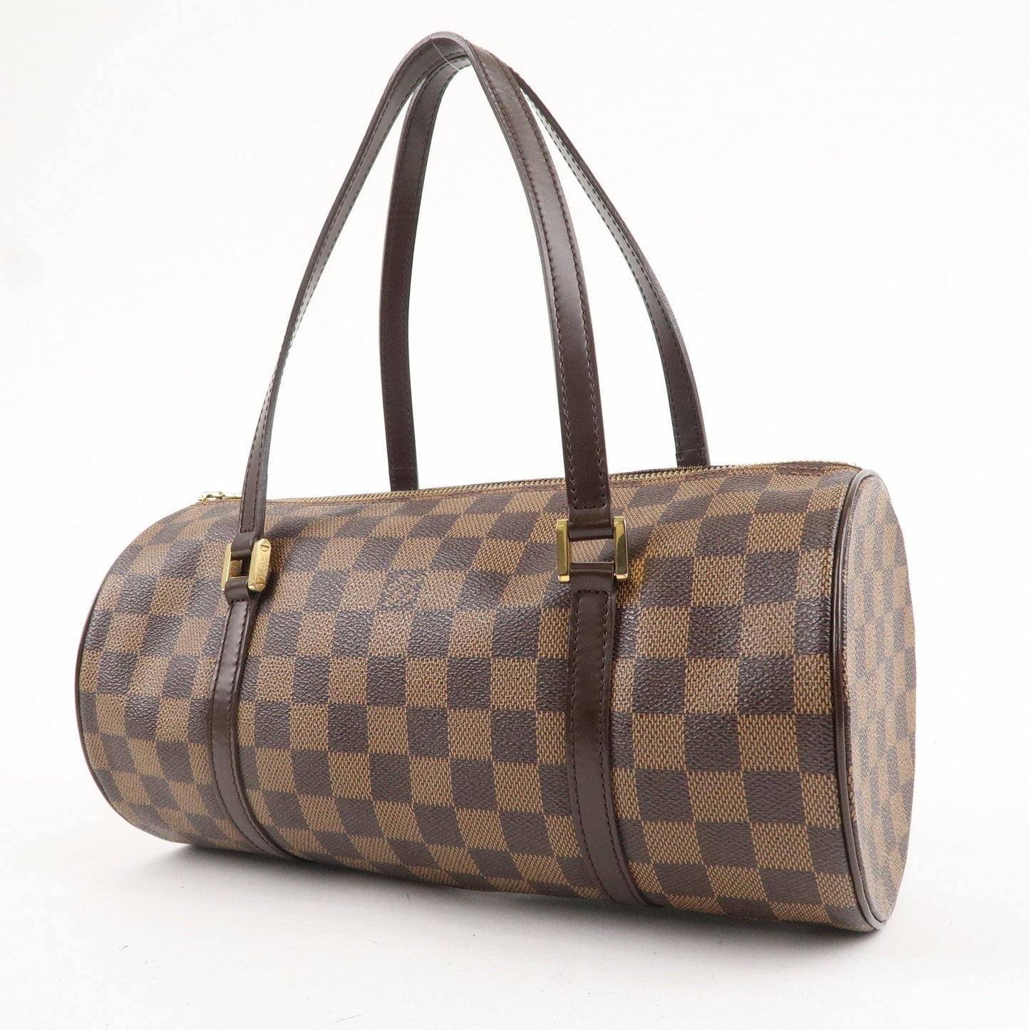 Authe Louis Vuitton Damier Papillon 30 Hand Bag & Pouch Brown