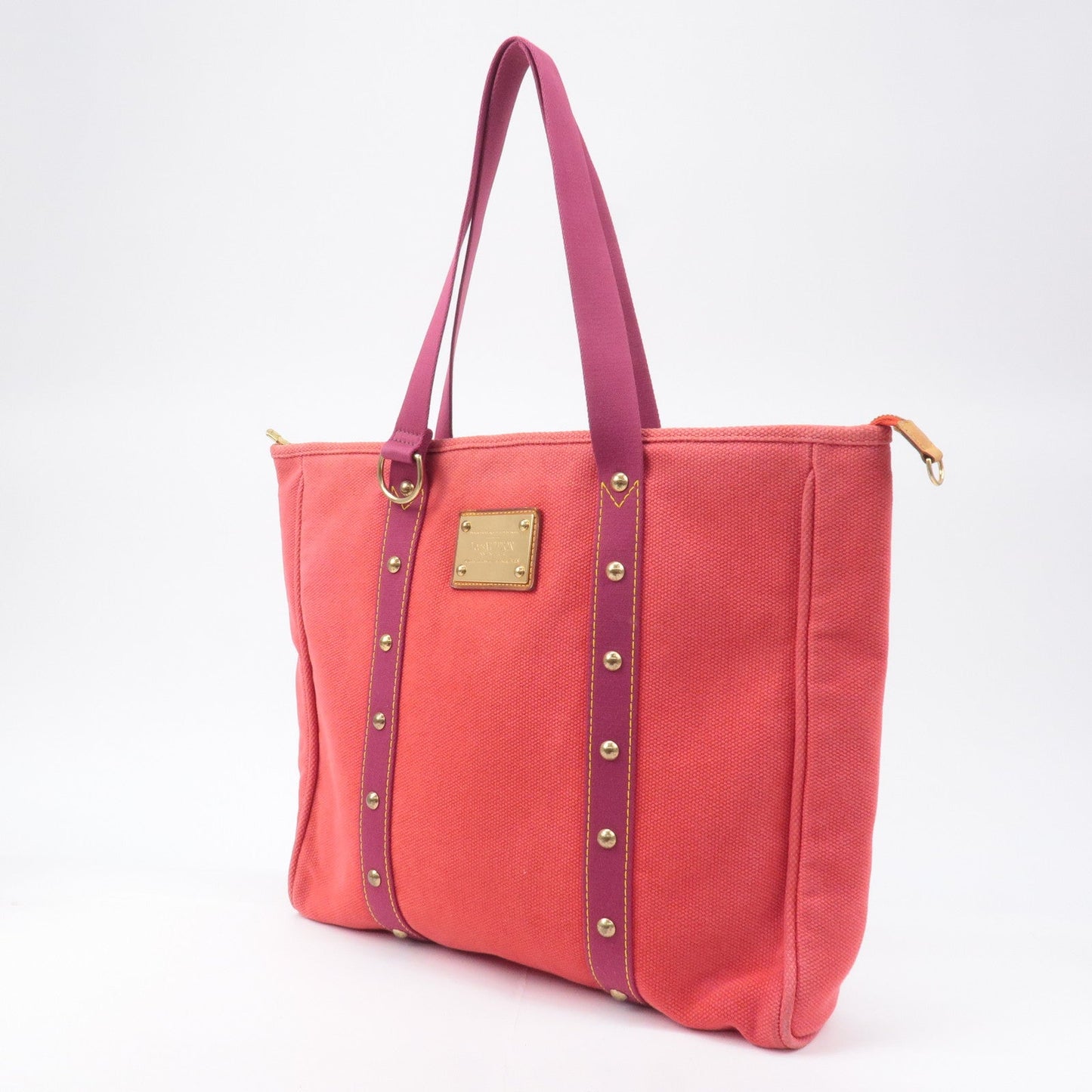 Louis Vuitton Antigua Cabas GM Tote Bag Hand Bag Rouge