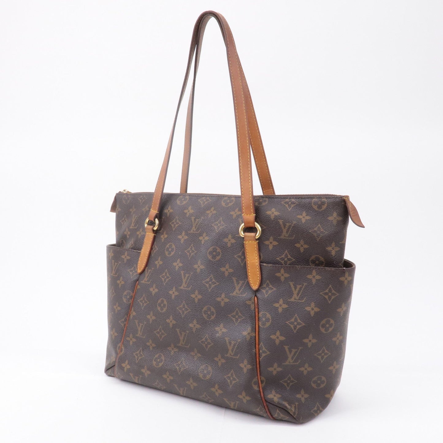 Louis Vuitton Monogram Totally MM Shoulder Bag Brown