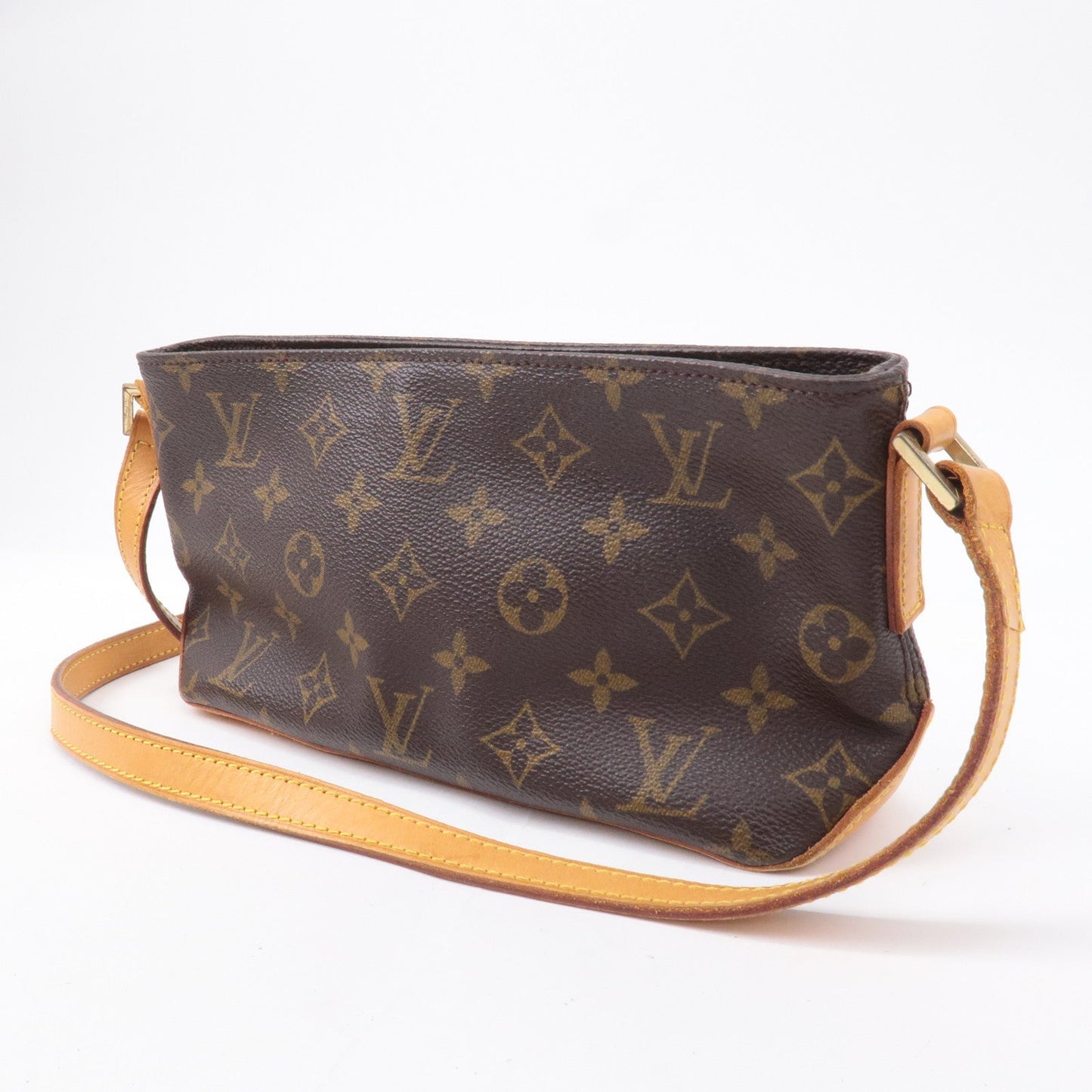Louis Vuitton Monogram Trotteur Shoulder Bag Brown