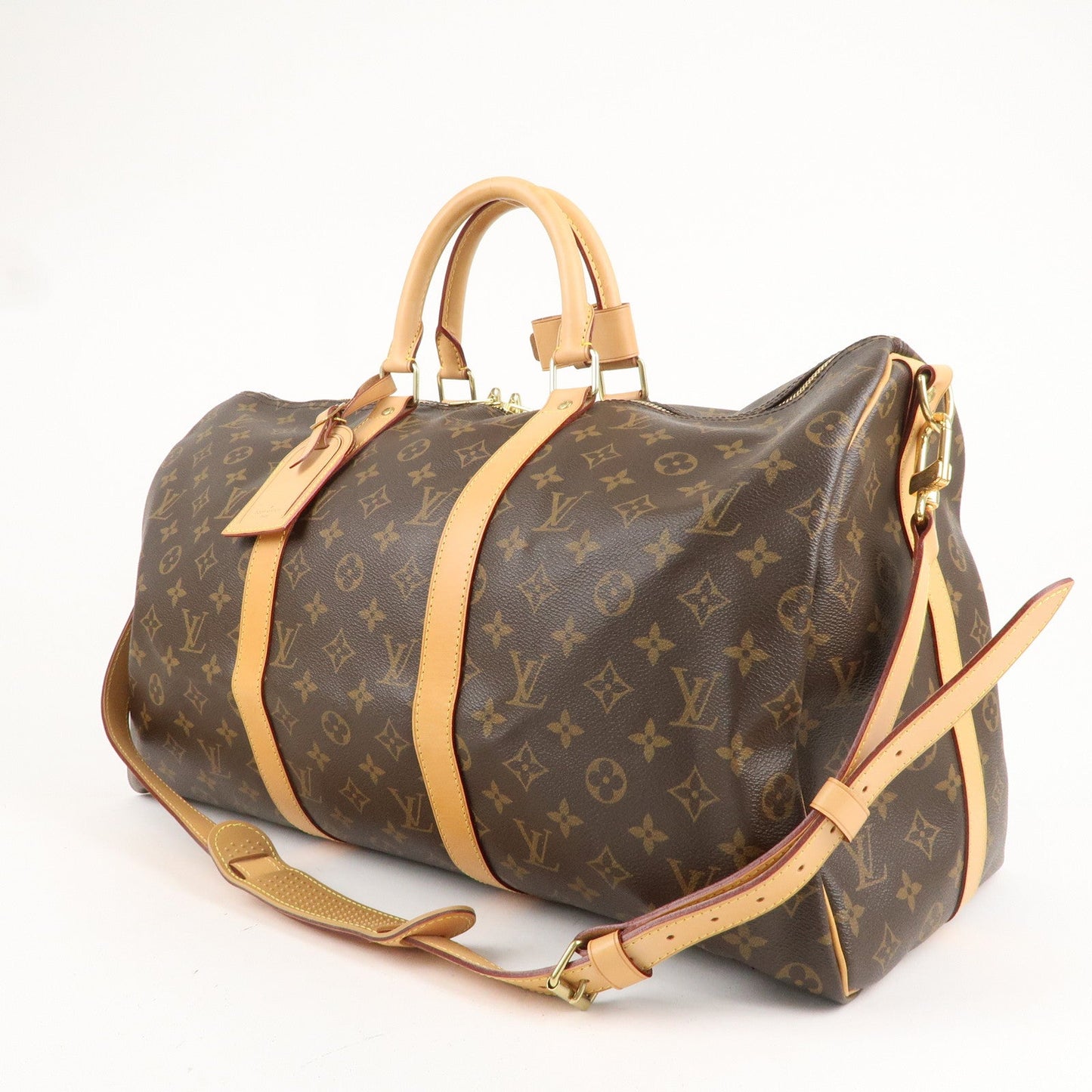 Louis Vuitton Monogram Keep All Bandoulier 50 Boston Bag