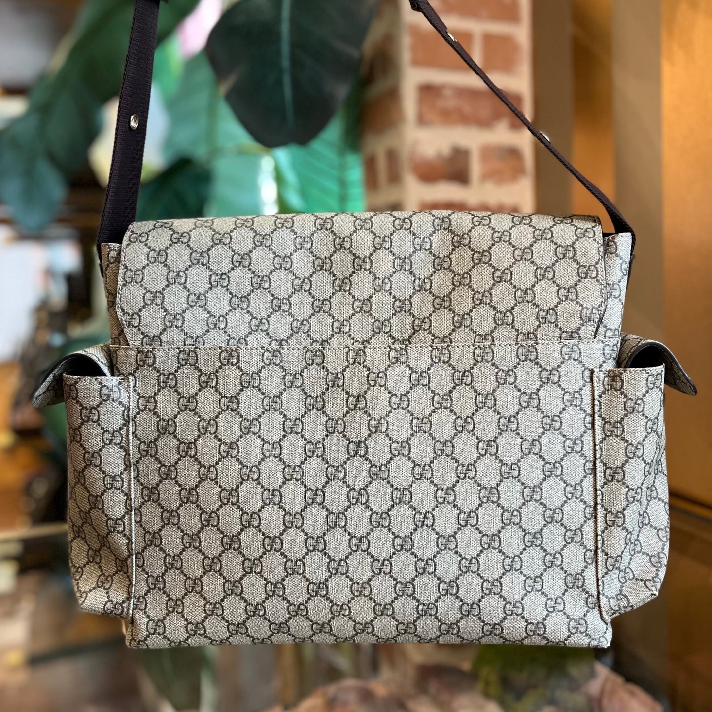 Gucci Leather Canvas Crossbody