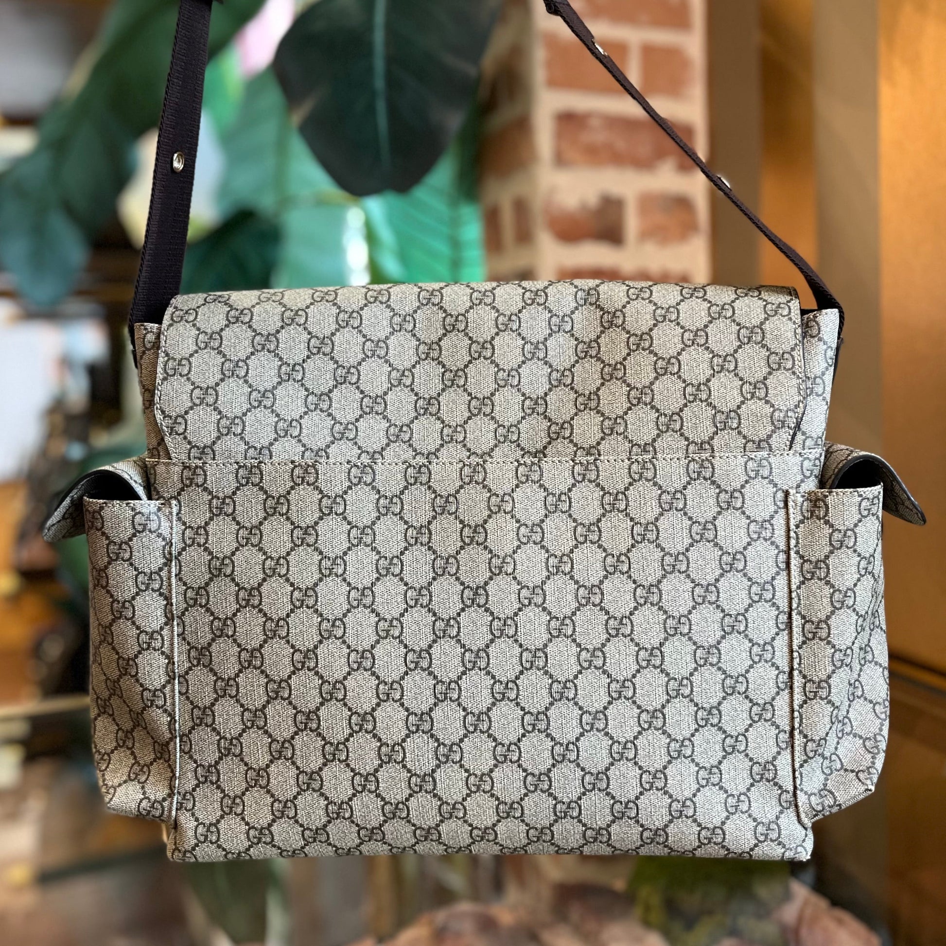 Gucci Leather Canvas Crossbody