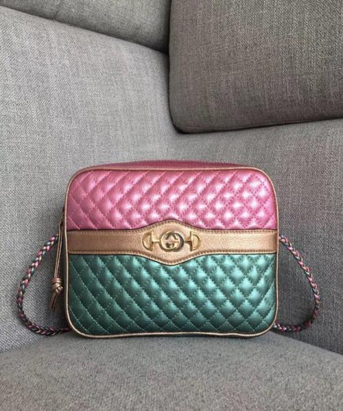 Gucci Monogram Quilted Leather Crossbody