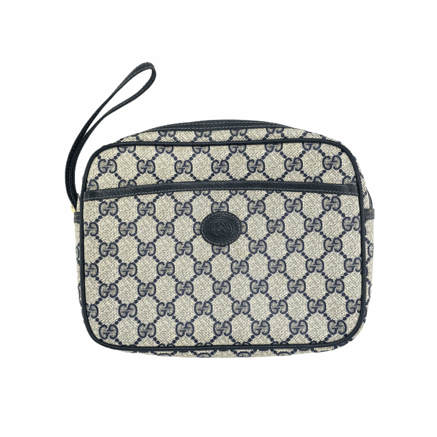 Gucci Leather Canvas Shoulder Bag