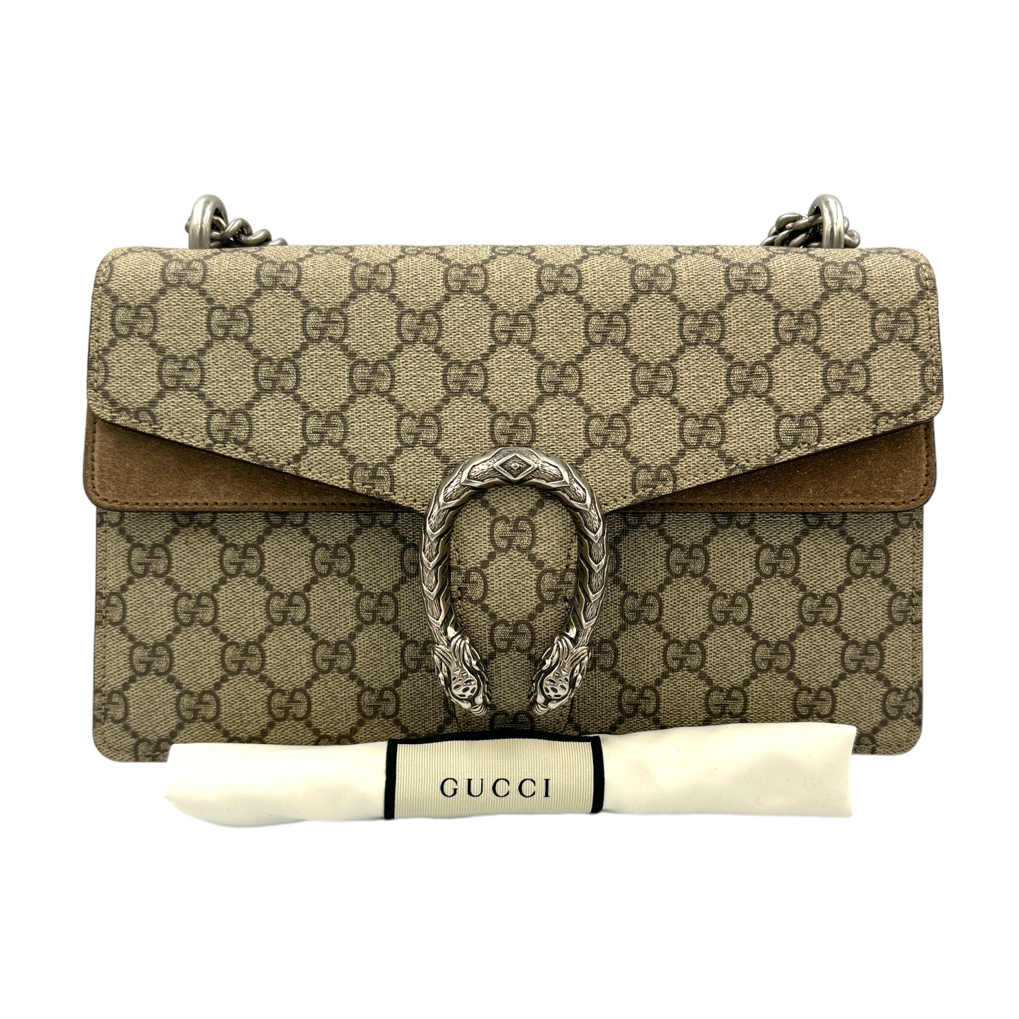 Gucci Dionysus Beige Canvas Chain Crossbody