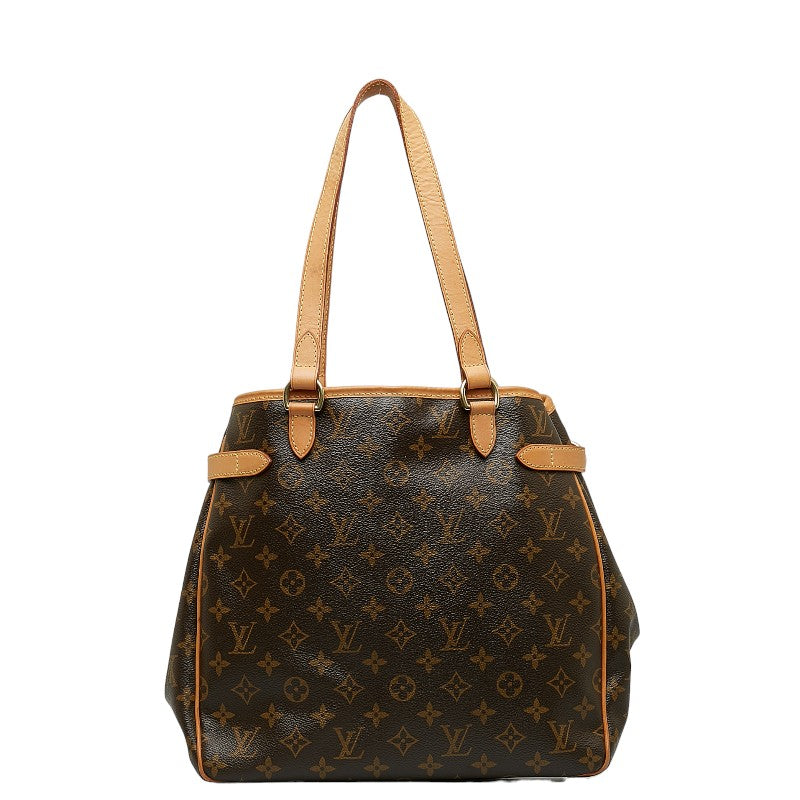 Louis Vuitton Monogram Batignol Vertical s Bag Brown PVC Leather Louis Vuitton