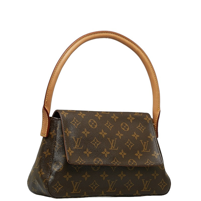 Louis Vuitton Monograms Miniature Shoulder Bag Brown PVC Leather Louis Vuitton