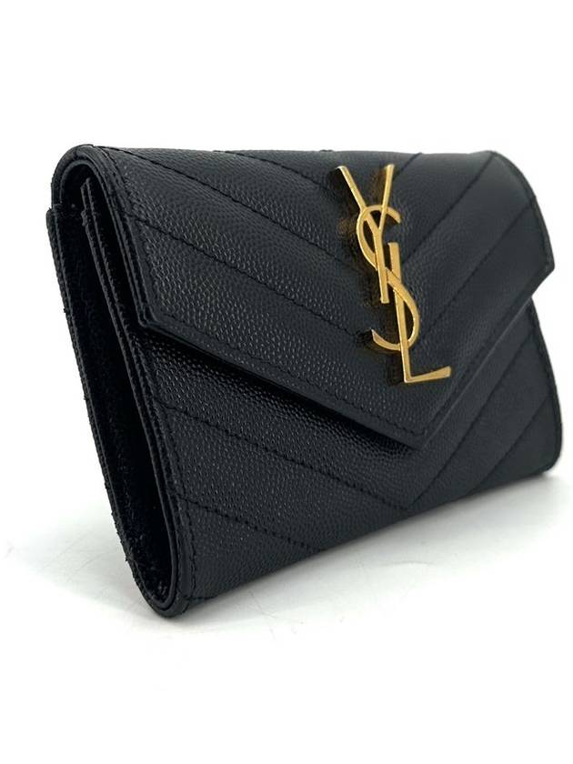 Luxury Saint Laurent Trending 2026 Envelope gold card wallet 414404