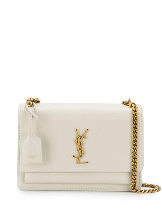 Luxury Saint Laurent Trending 2026 Women's Ysl Bo Mng M Sunset in Crema Soft | 442906D420W9207