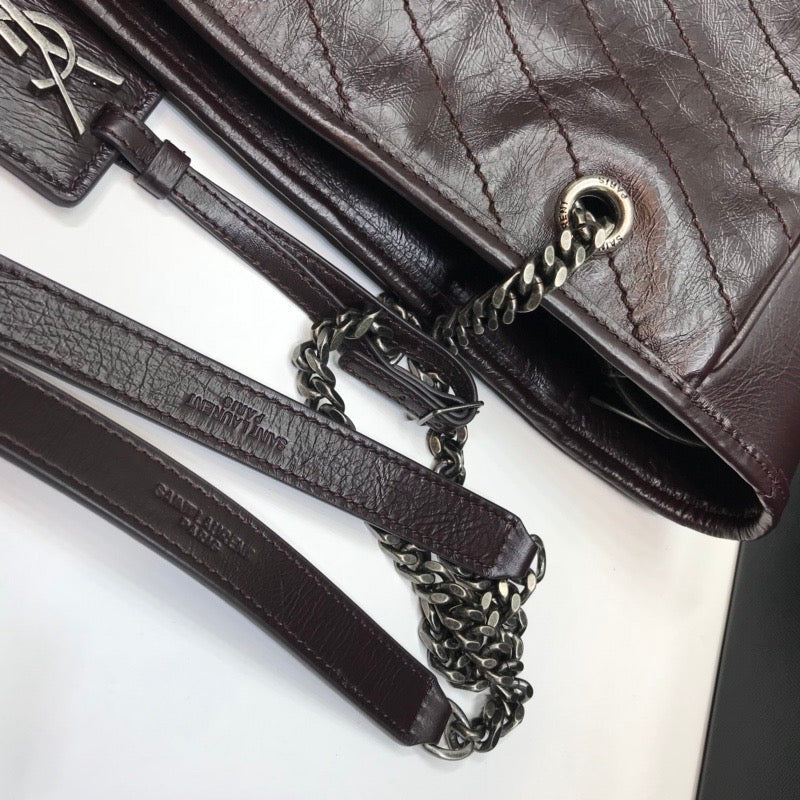 Yves Saint Laurent Niki Shopping Bag Burgundy