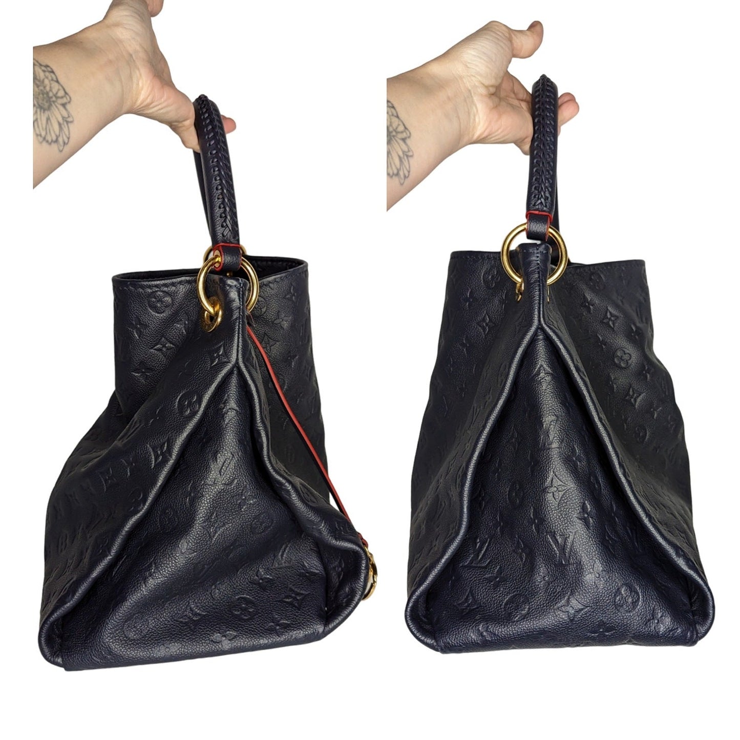 Louis Vuitton Monogram Empreinte Leather Artsy Hobo Shoulder Bag