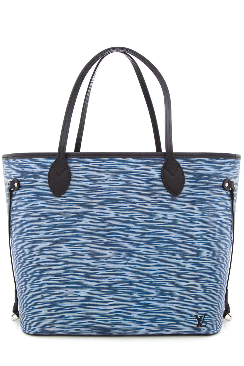 Louis Vuitton Blue EPI Neverfull Tote