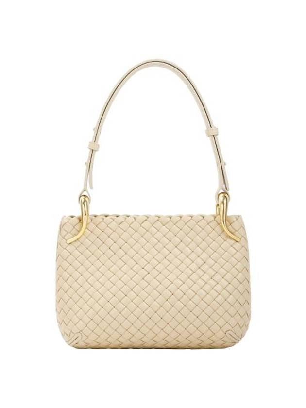 Luxury Bottega Veneta Small Clicker Shoulder Bag Beige