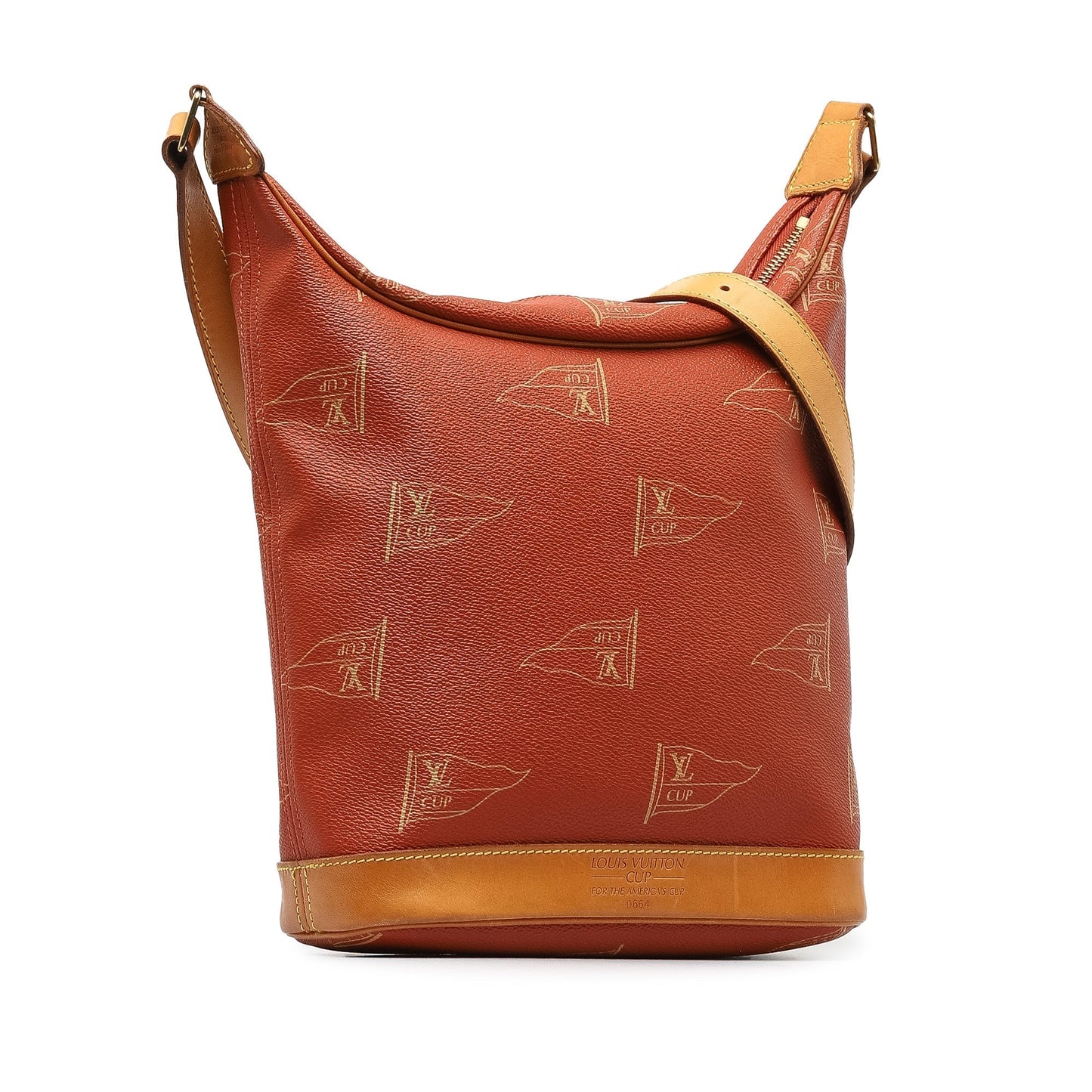 Red Louis Vuitton 1995 Americas Cup Touquet Bag