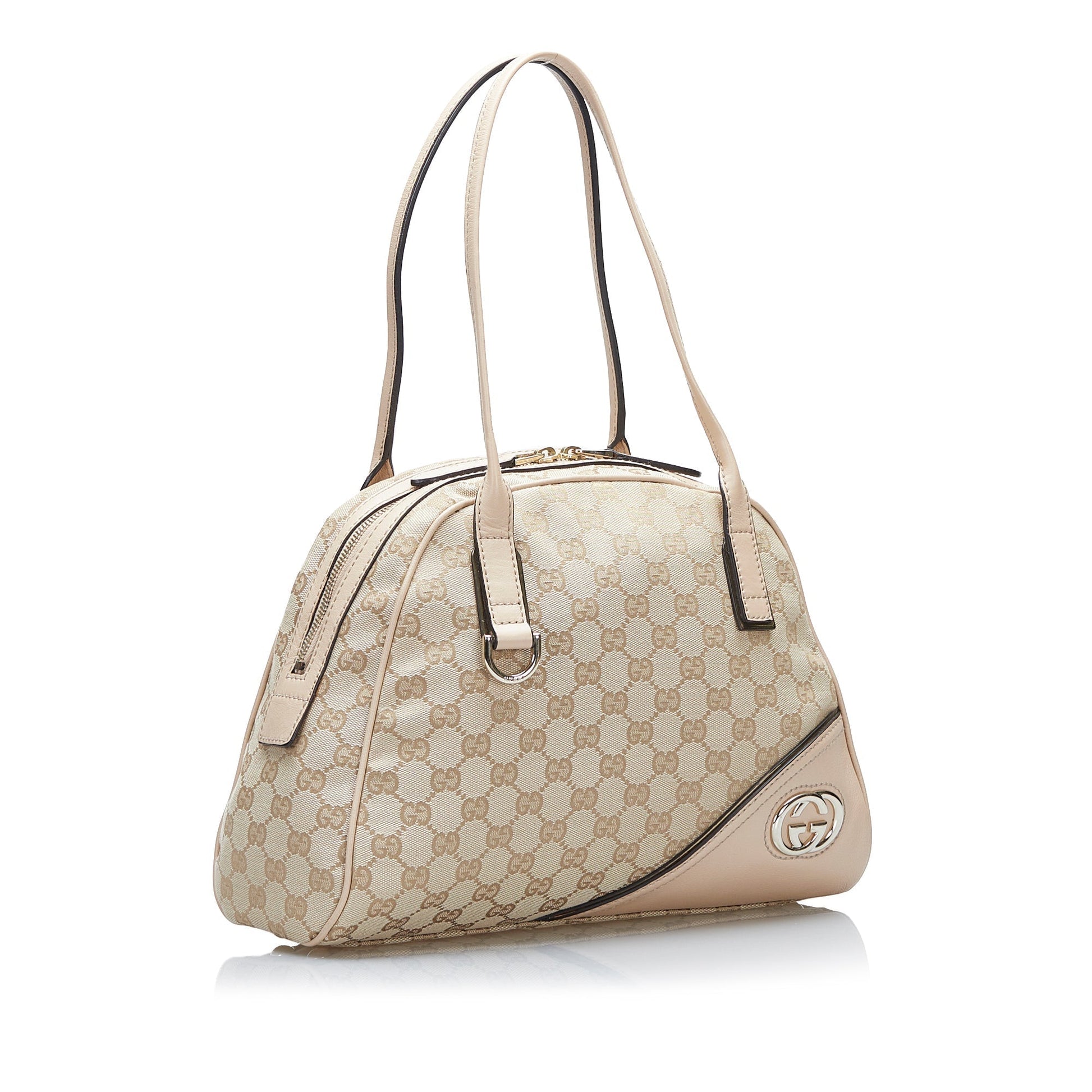 Gucci Leather Canvas Handbag Style 7