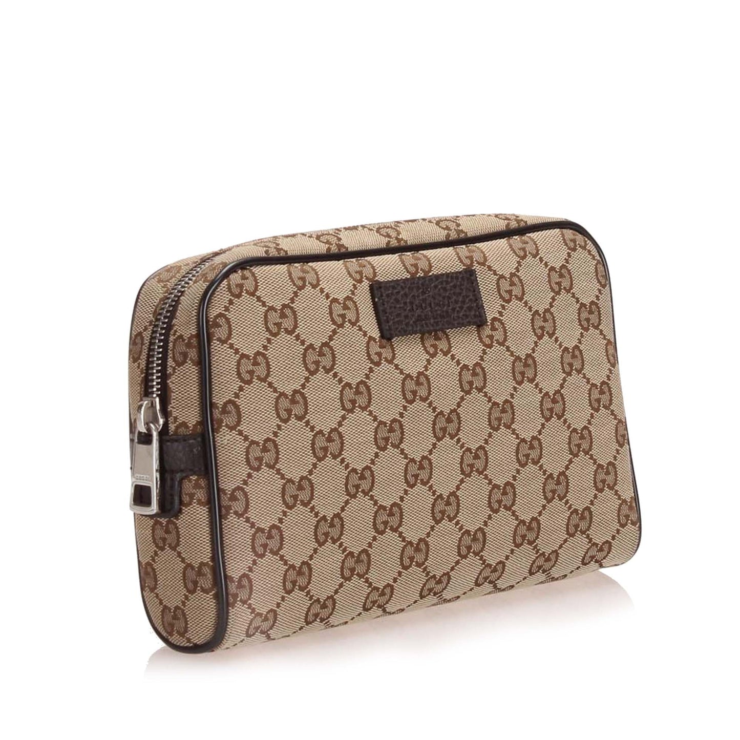 Gucci Leather Canvas Shoulder Bag