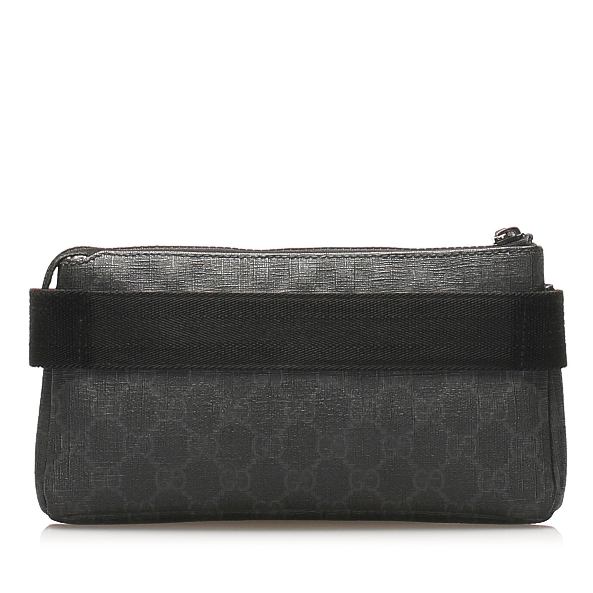 Gucci Leather Canvas Shoulder Bag