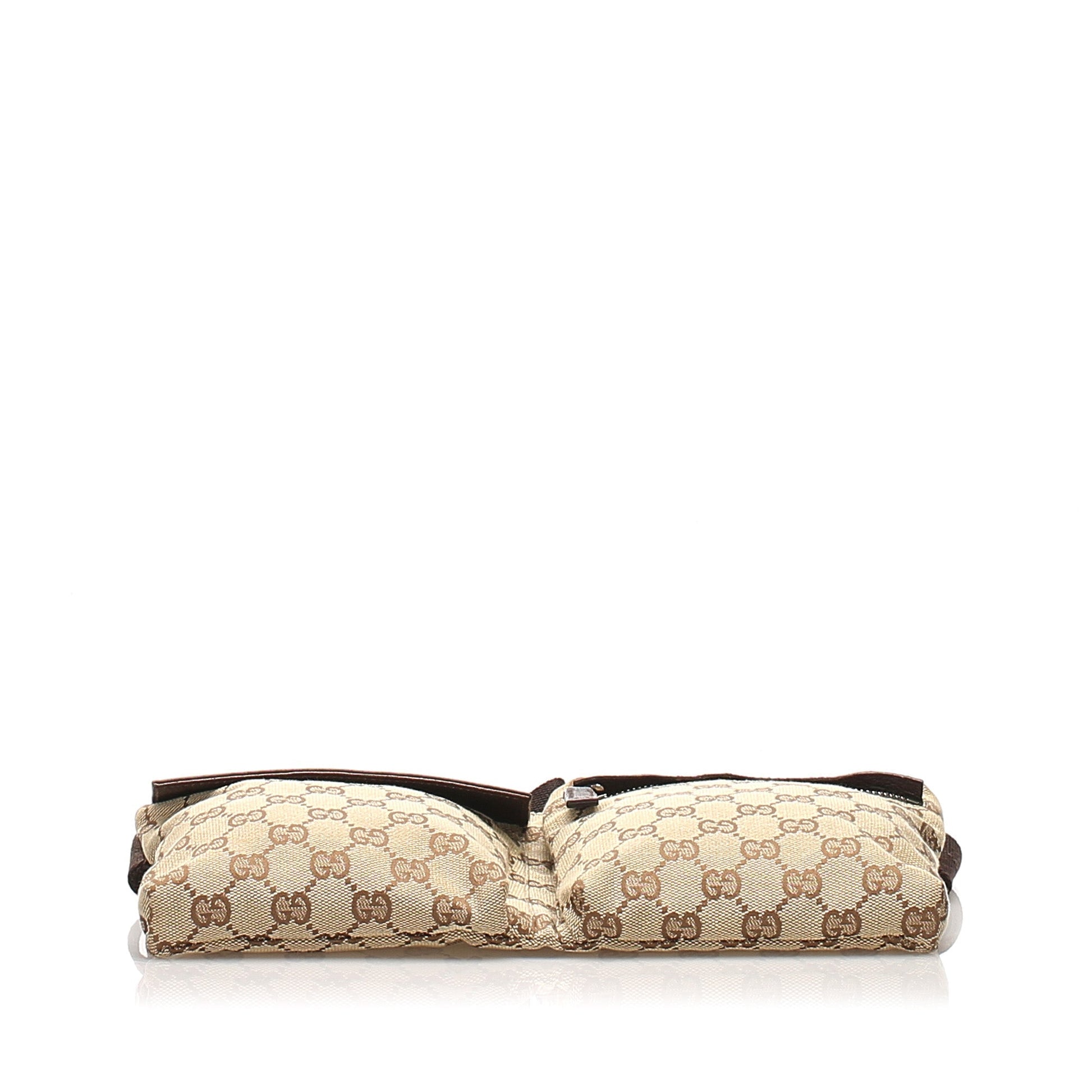 Gucci Leather Canvas Shoulder Bag