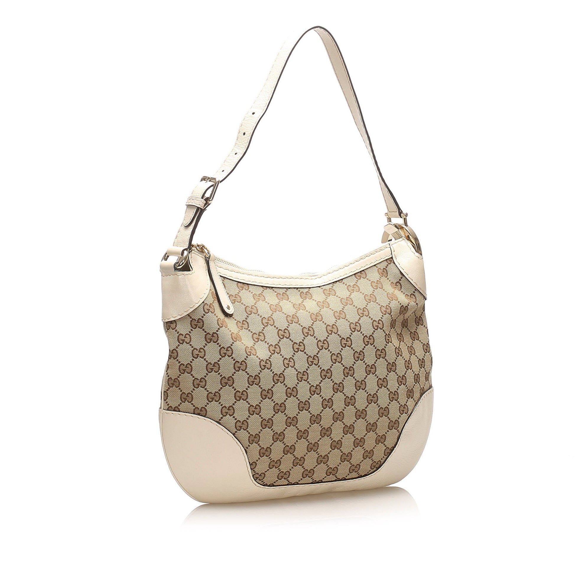 Gucci Leather Canvas Shoulder Bag