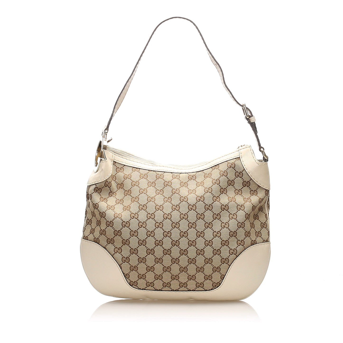 Gucci Leather Canvas Shoulder Bag