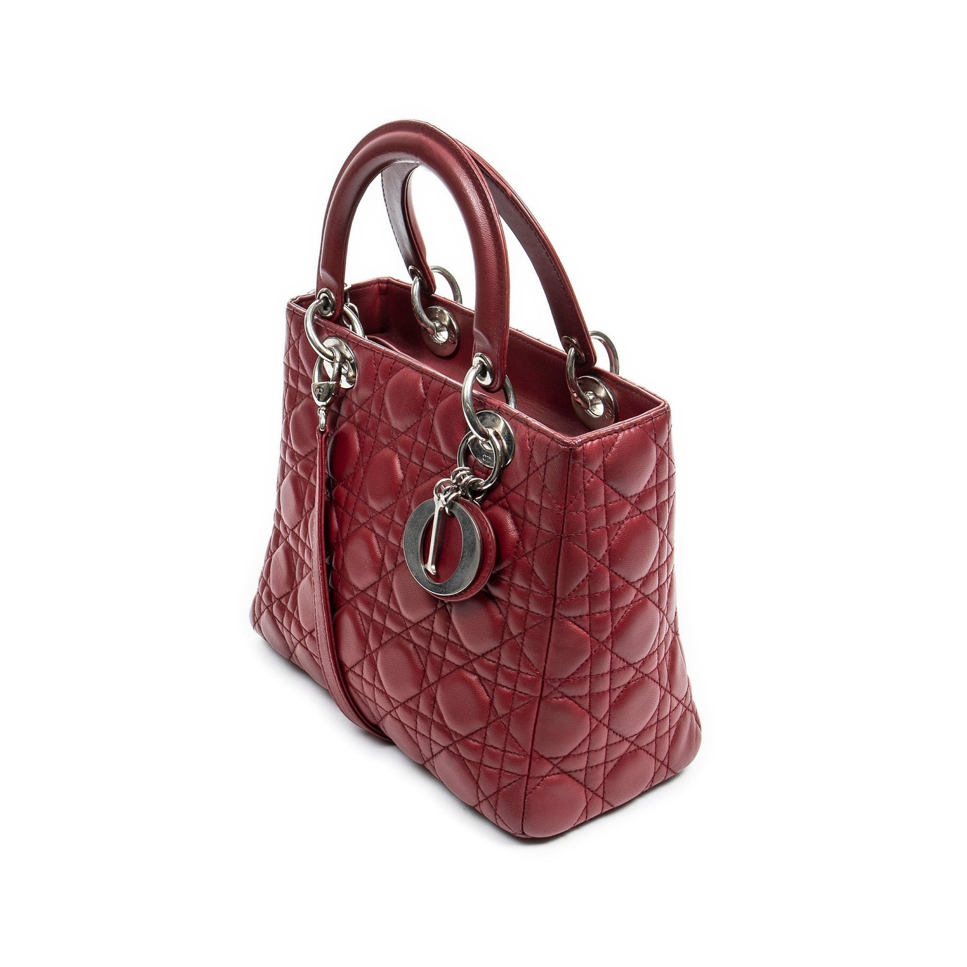 Dior Lady Dior Leather Shoulder Bag