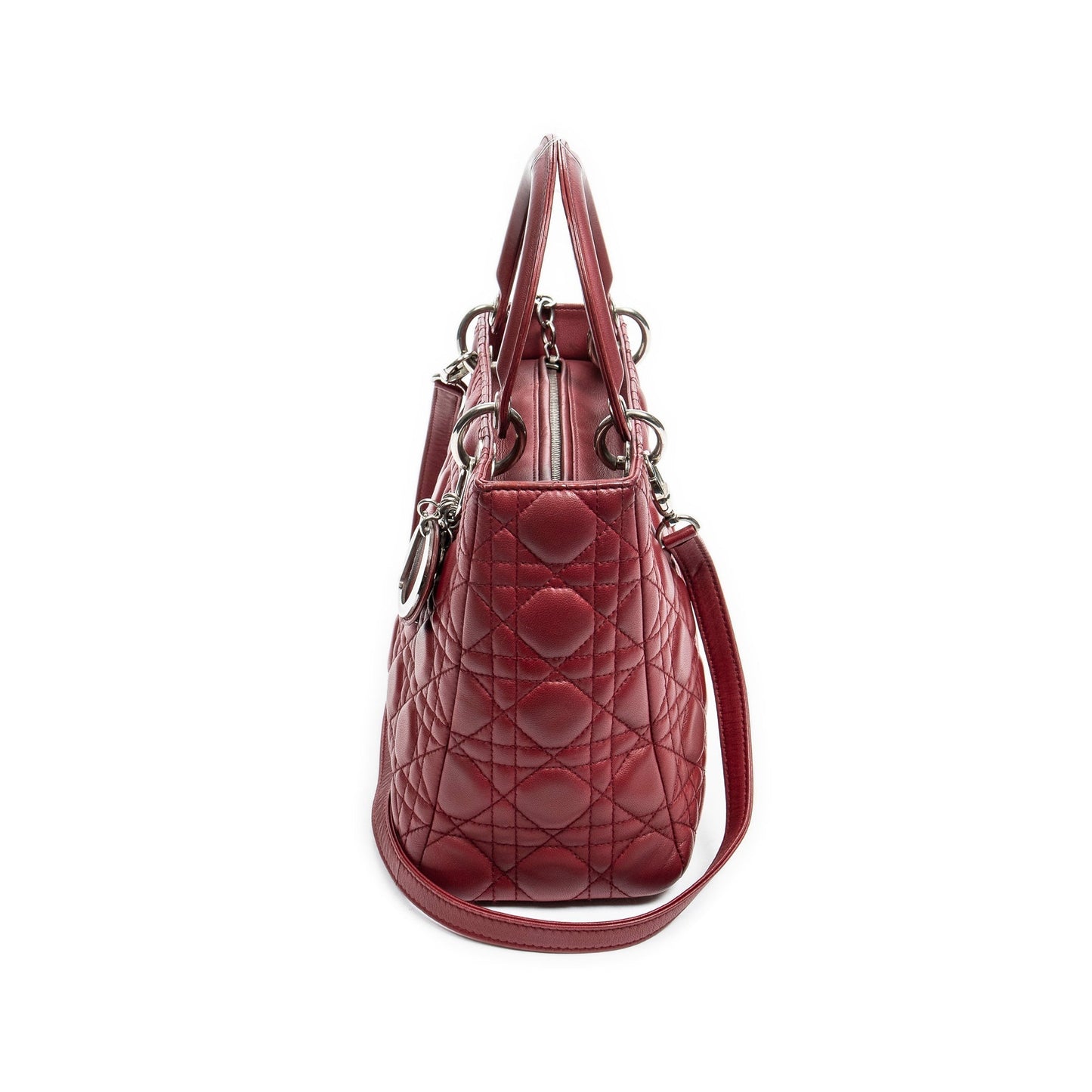 Dior Lady Dior Leather Shoulder Bag