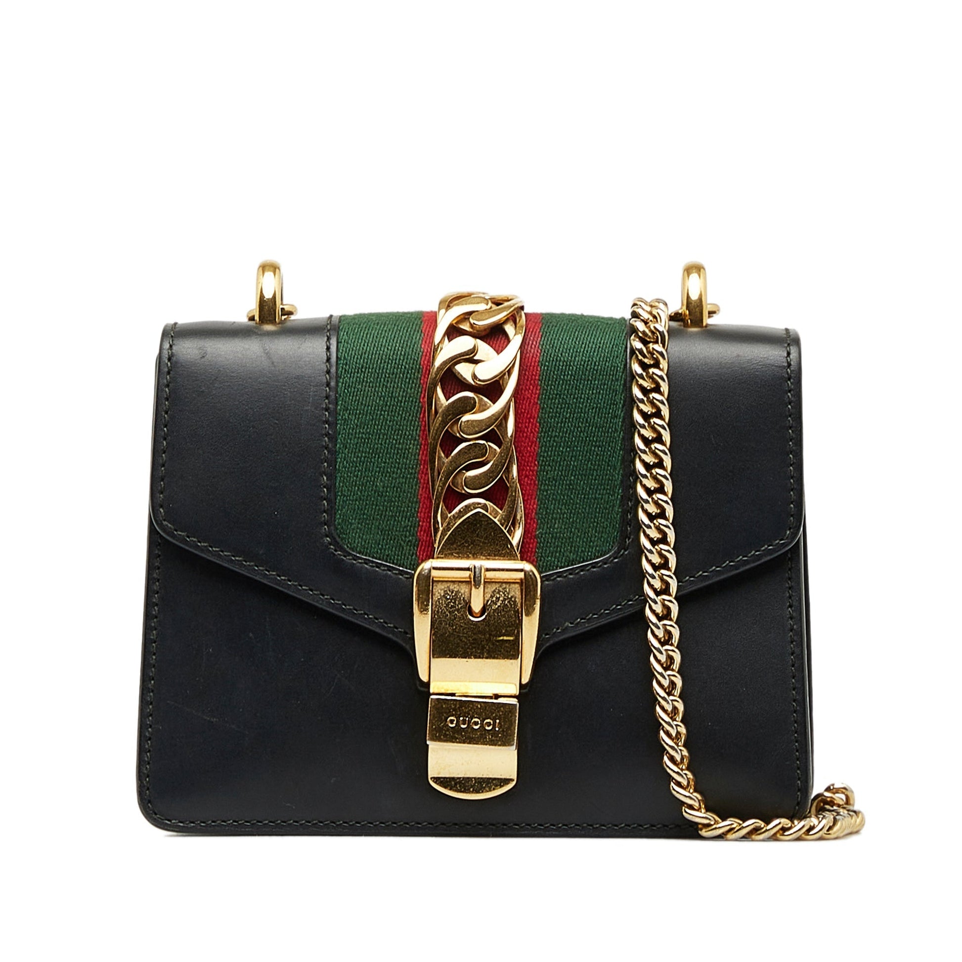 Gucci Sylvie Leather Chain Crossbody