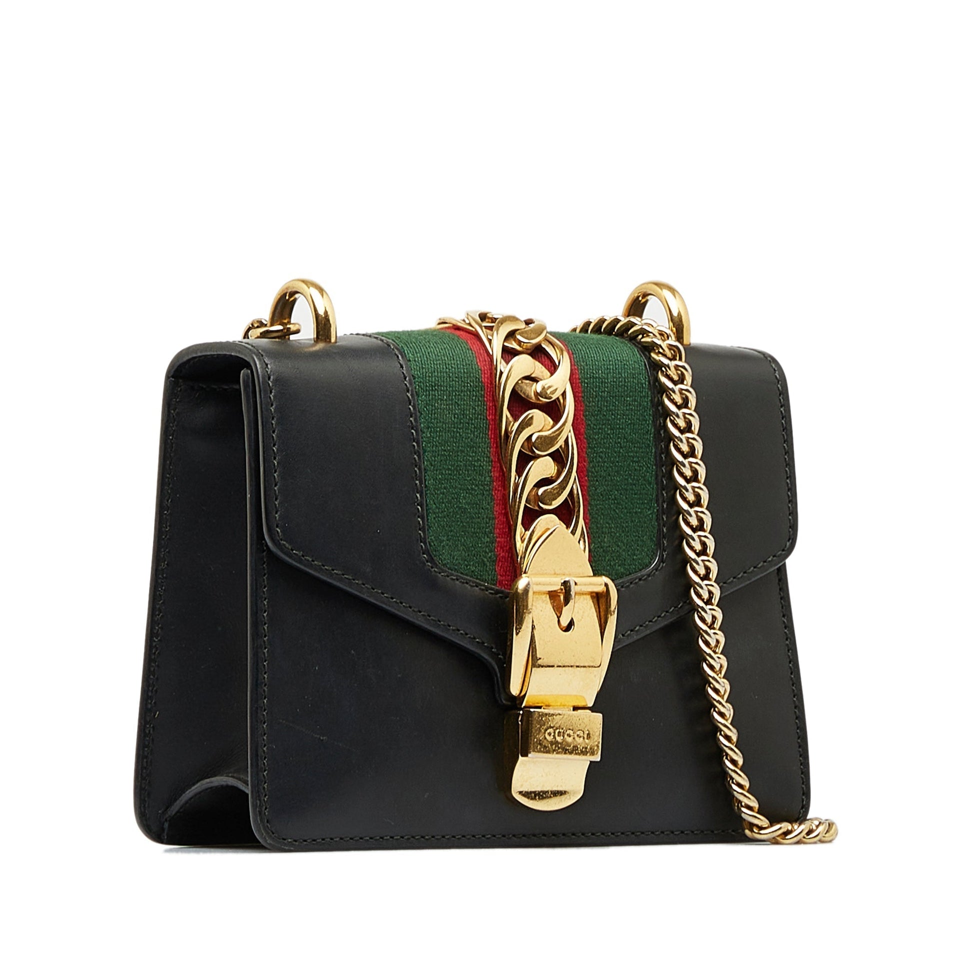 Gucci Sylvie Leather Chain Crossbody