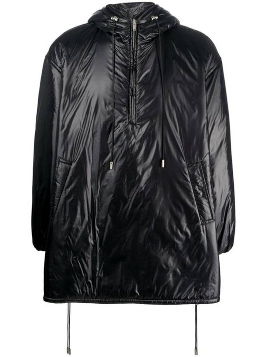 Luxury Saint Laurent Trending 2026 Cassandre Anorak Black