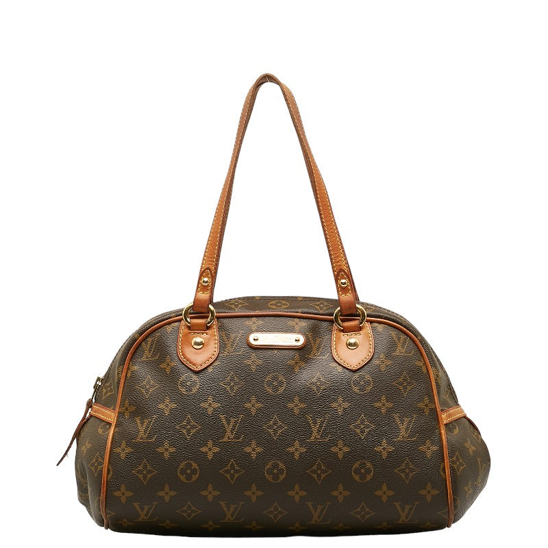 Louis Vuitton Monogram Handbag PVC/Leather Brown