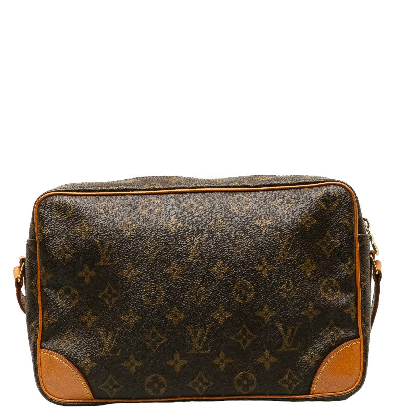 Louis Vuitton Monogram Trocadero 30 Slipper Shoulder Bag Brown PVC Leather Lady Louis Vuitton