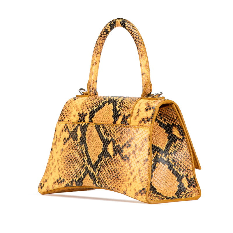 Balenciaga Hourglass Python Embossed 2WAY Bag