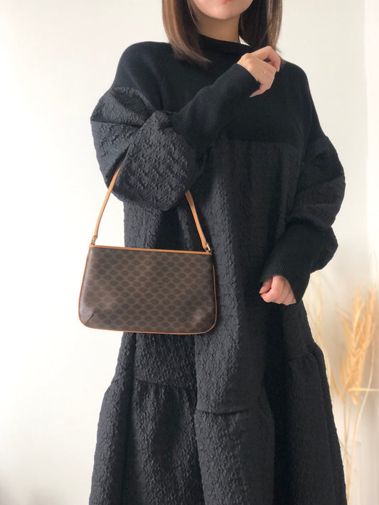 CELINE Macadam Small Shoulderbag Hobobag Brown 5ief4p