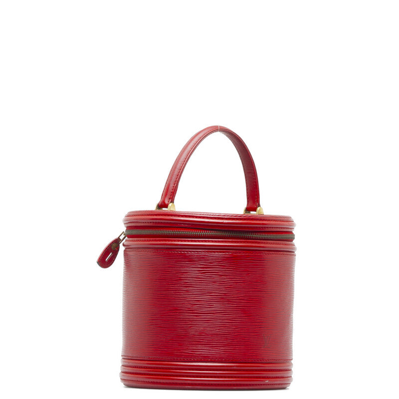 Louis Vuitton Epi Cannes Handbag Vanity Bag Castilian Red