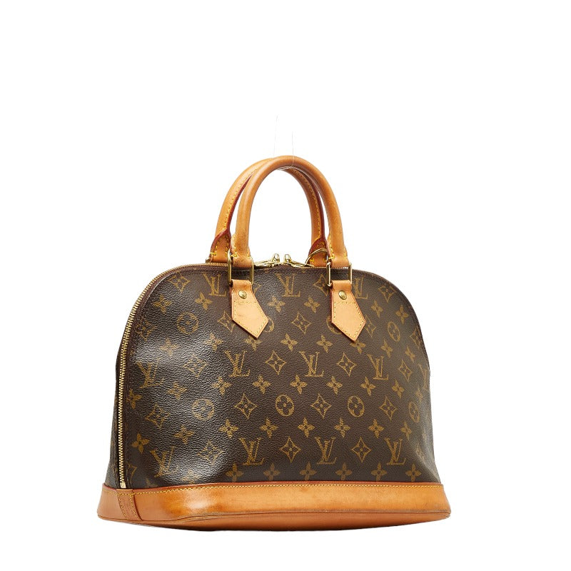 Louis Vuitton Monogram Alma PM Handbag Brown