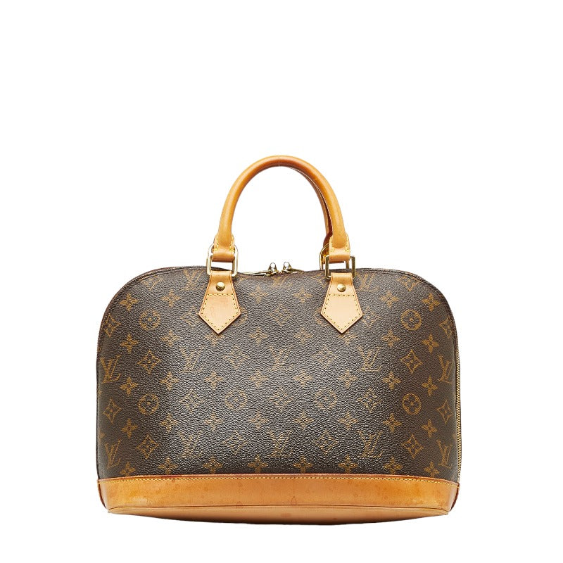 Louis Vuitton Monogram Alma PM Handbag Brown