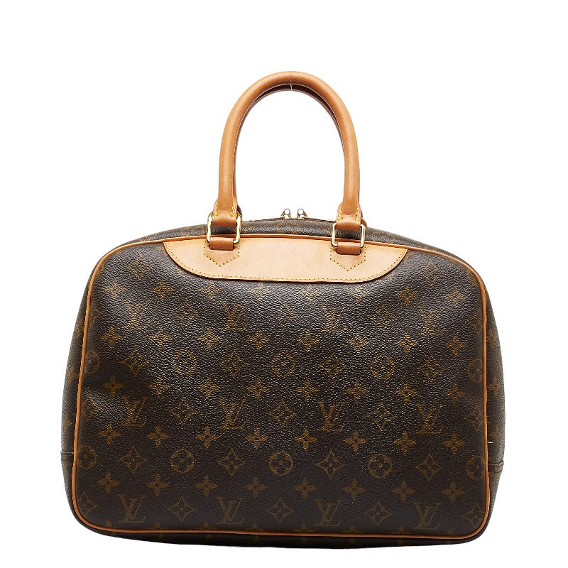 Louis Vuitton Monogram Handbag Leather Brown