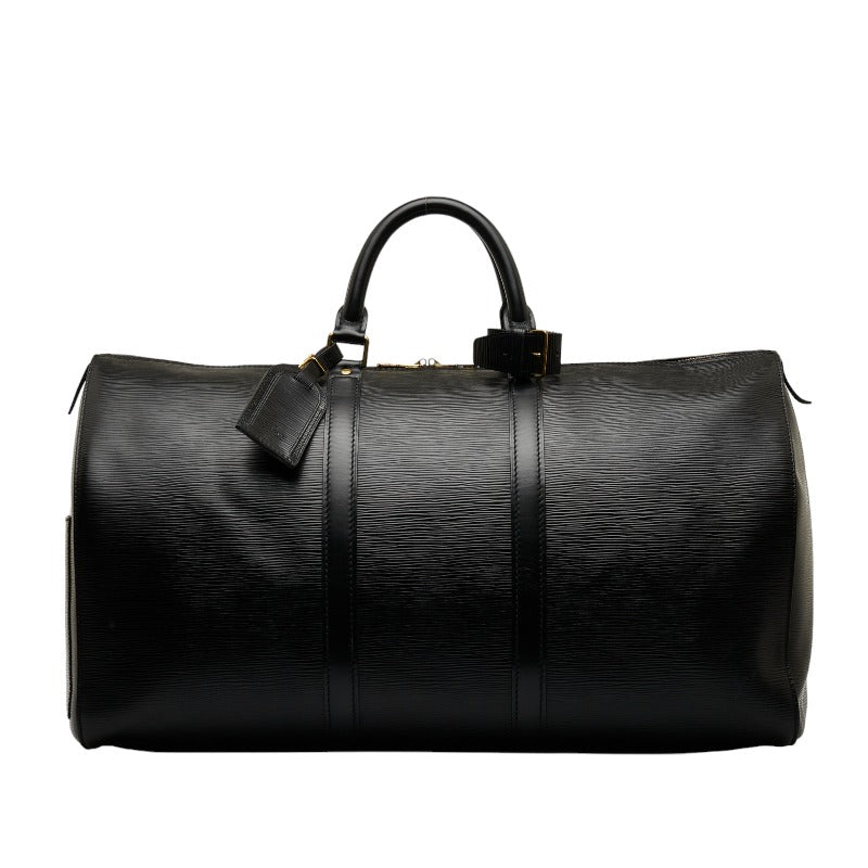 Louis Vuitton Epi Keepall 50 Boston Bag Travel Bag Noir