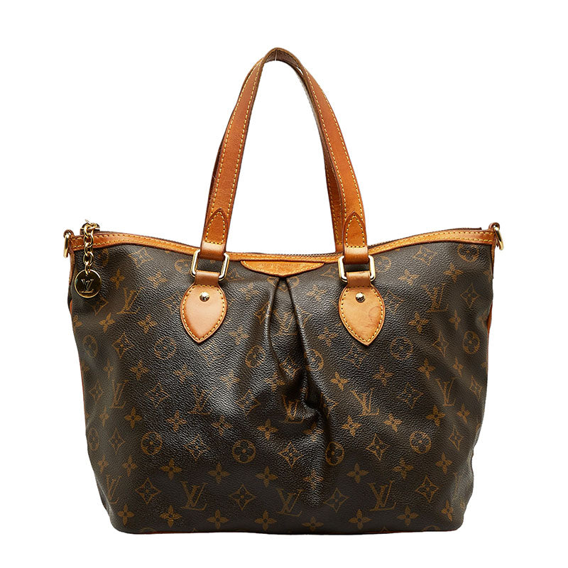 Louis Vuitton Monogram Palermo PM Handbag Brown