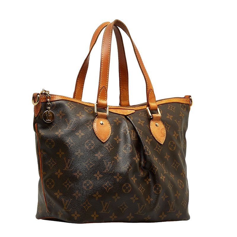 Louis Vuitton Monogram Palermo PM Handbag Brown
