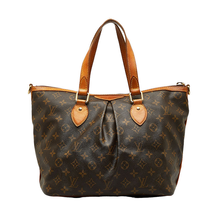 Louis Vuitton Monogram Palermo PM Handbag Brown