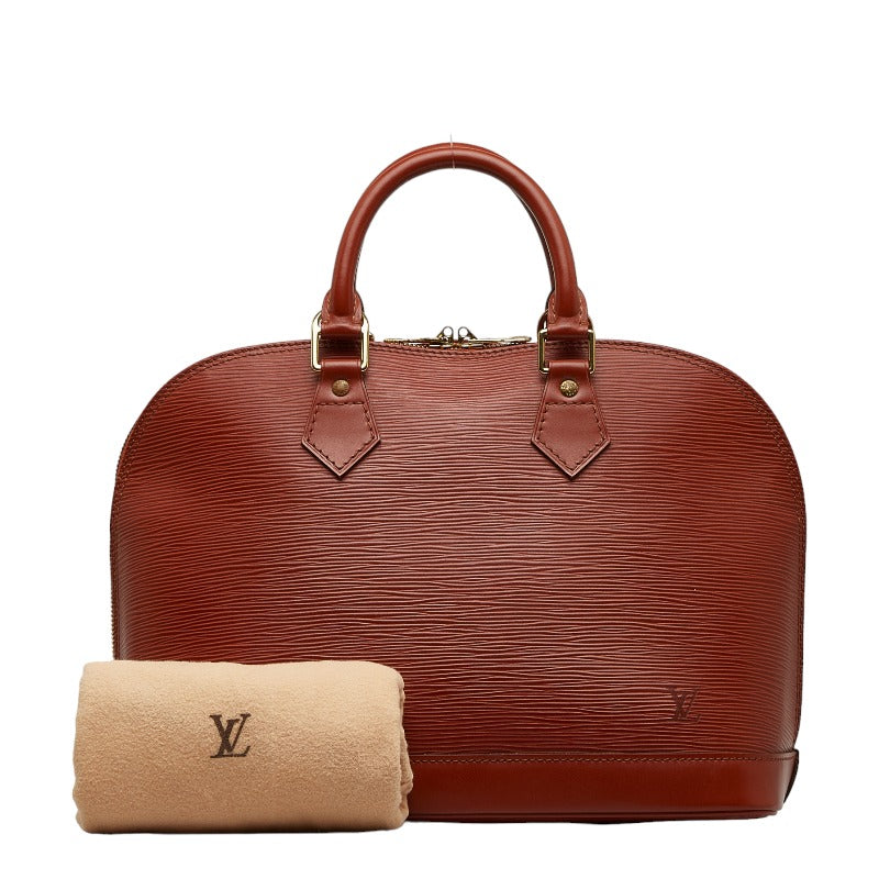Louis Vuitton Brown Epi Alma Handbag