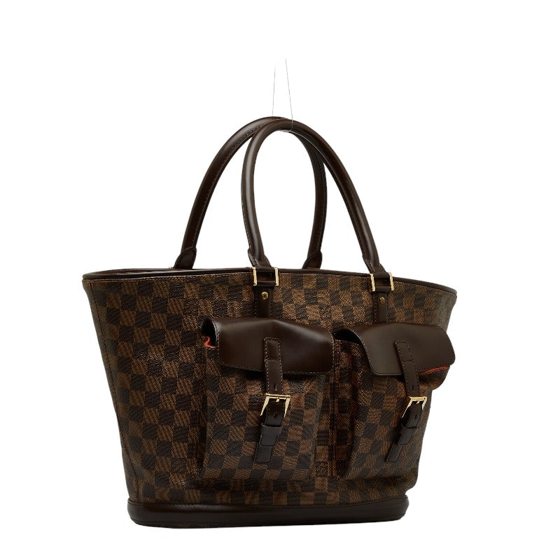 Louis Vuitton GM Handbag Brown PVC Leather Louis Vuitton