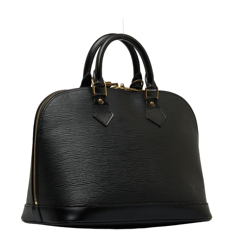 Louis Vuitton Epi Alma Handbag Noir Black Leather Louis Vuitton