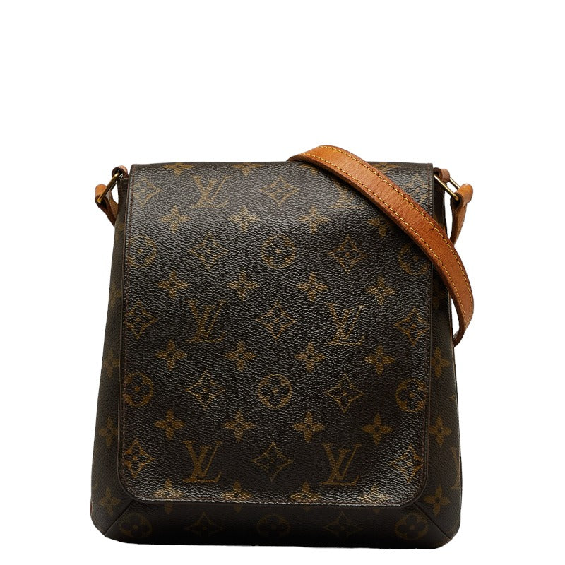 Louis Vuitton Monogram Mtte Salsa Long Shoulder Bag Brown PVC Leather Louis Vuitton