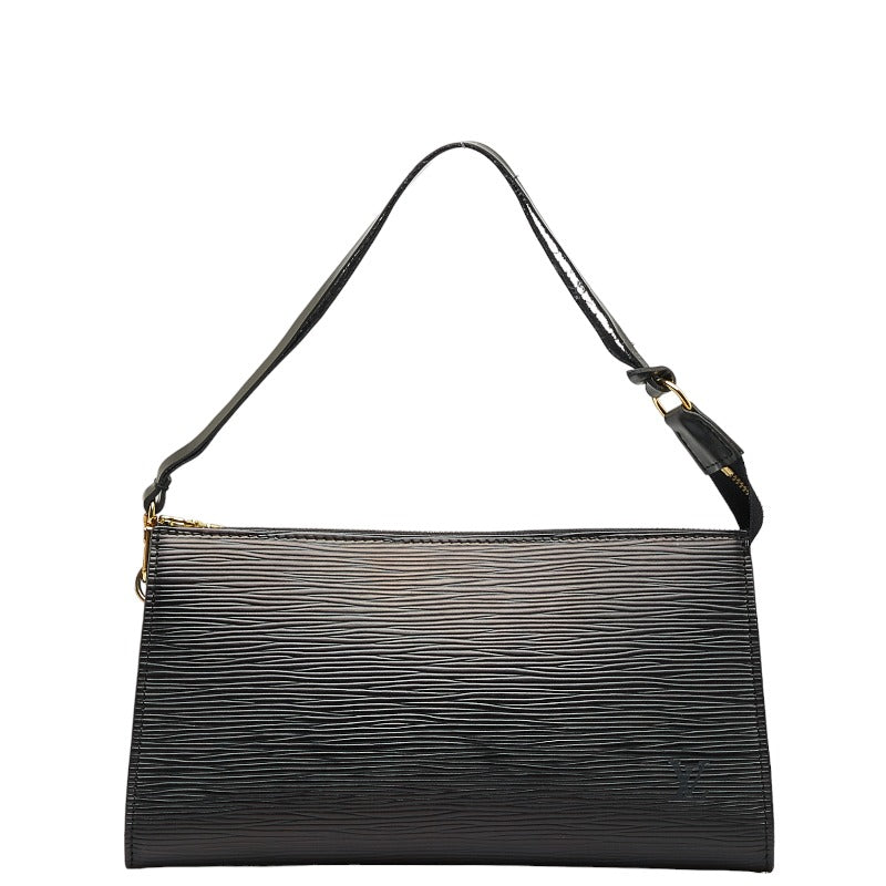 Louis Vuitton Epi Pochette Accessory Pouch Handbag Noir Black