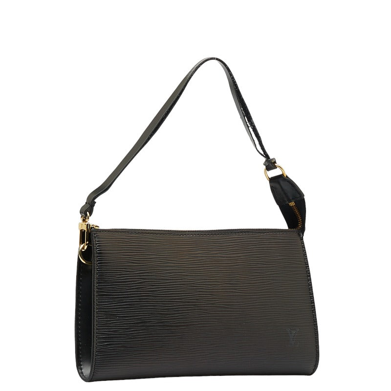 Louis Vuitton Epi Pochette Accessory Pouch Handbag Noir Black