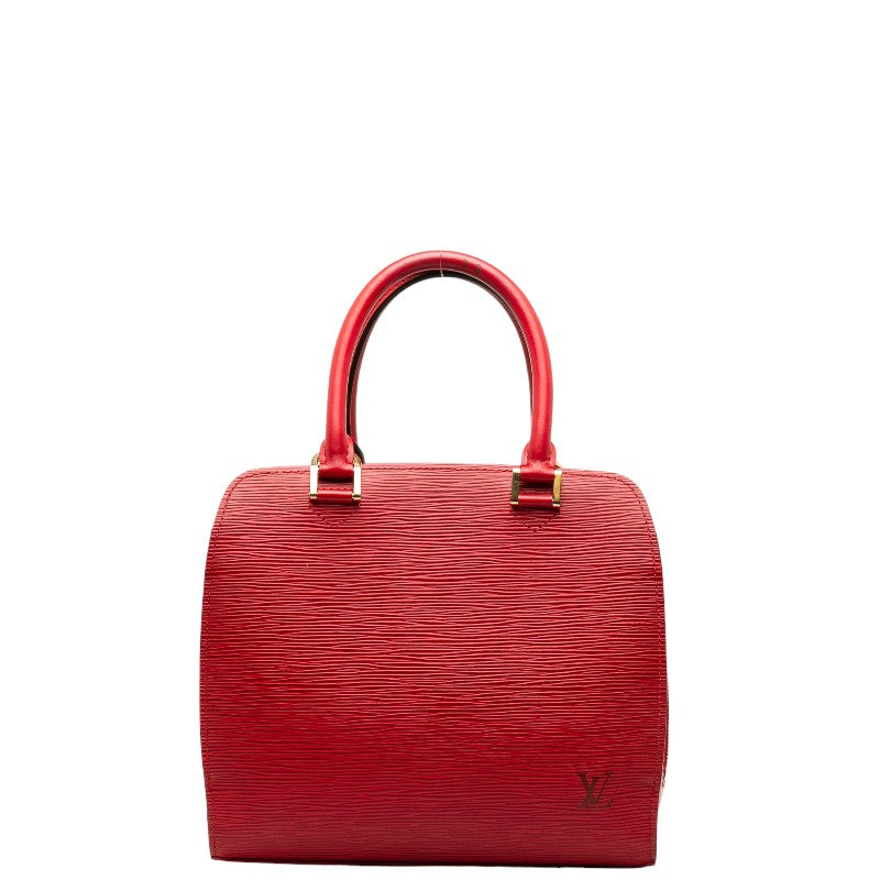 Louis Vuitton Epi Pont Neuf Handbag Castilian Red Leather