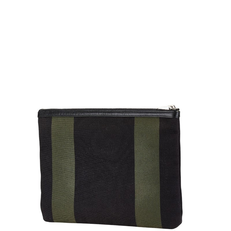 Saint Laurent 414764 Canvas Leather Clutch Bag